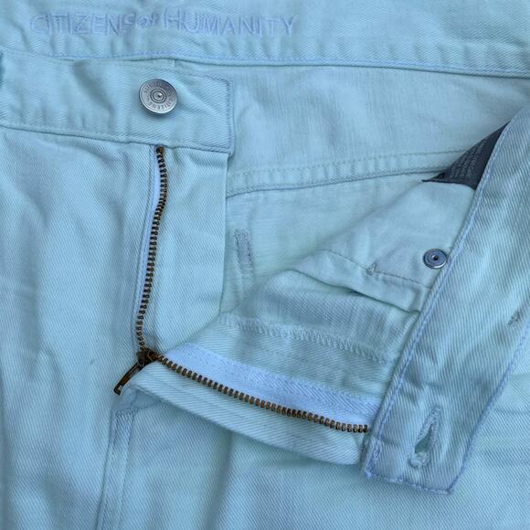 New Citizens of Humanity Daria Seamist Frayed Hem Micro Denim Mini Skirt Sz 31 - Picture 9 of 13